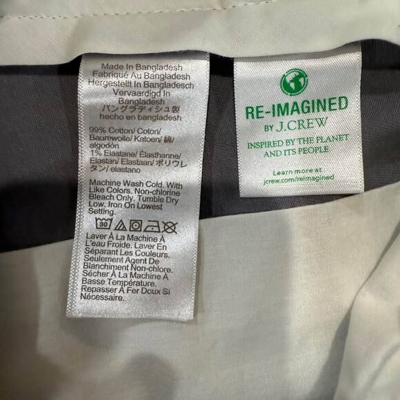 J. Crew 7” Flex Chino Flat Front Shorts Men's 31 Gray Cotton Preppy Minimalist - Picture 7 of 7